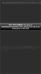 Mobile Screenshot of anabolizantesmaromba.com